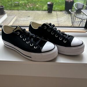 Converse Black and White Canvas Low-Top Sneakers